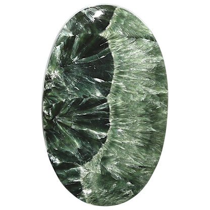 Natural Russian Seraphinite 28.3x45.4x5 mm Oval Shape Polished Gemstone LS35-010202