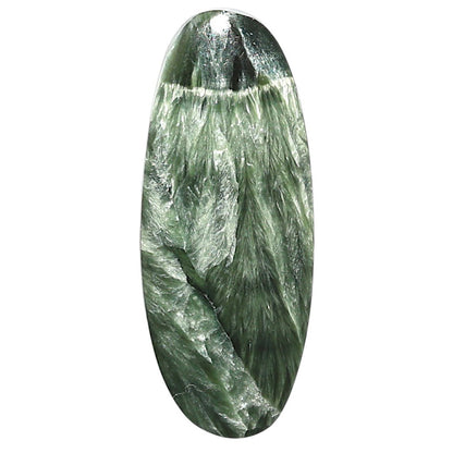 Natural Russian Seraphinite 16x40x5 mm Oval Shape Polished Gemstone LS35-010216