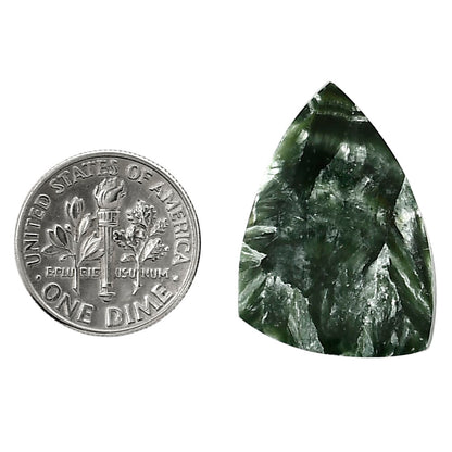 Russian Seraphinite 19.5x27.2x4 mm Fancy Shape Polished Gemstone LS35-05137