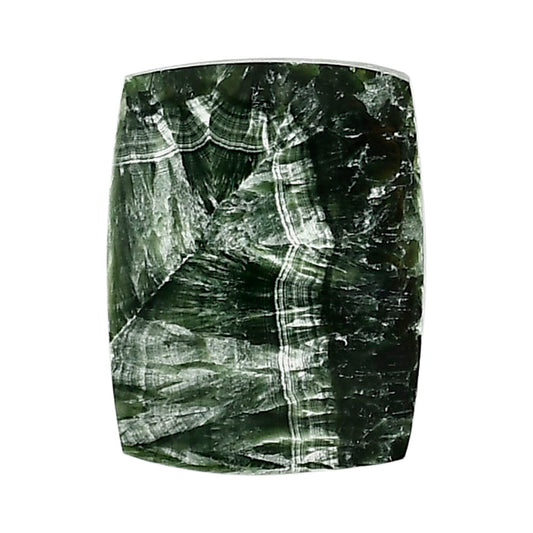 Russian Seraphinite 20.65x26.75x5.7 mm Baguette Shape Polished Gemstone LS35-05141