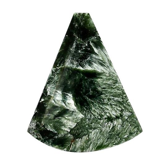 Russian Seraphinite 28.75x34.4x5 mm Fancy Shape Polished Gemstone LS35-05144