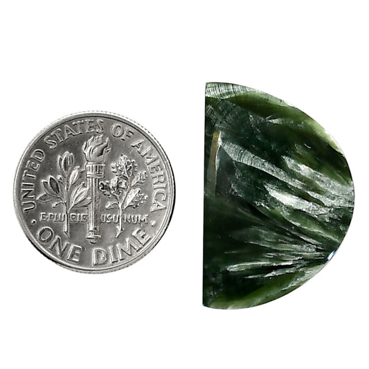 Russian Seraphinite 16.5x24.85x4.5 mm Fancy Shape Polished Gemstone LS35-05145