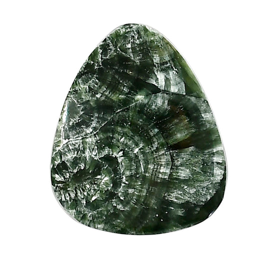Russian Seraphinite 23.15x27.5x5 mm Fancy Shape Polished Gemstone LS35-05146