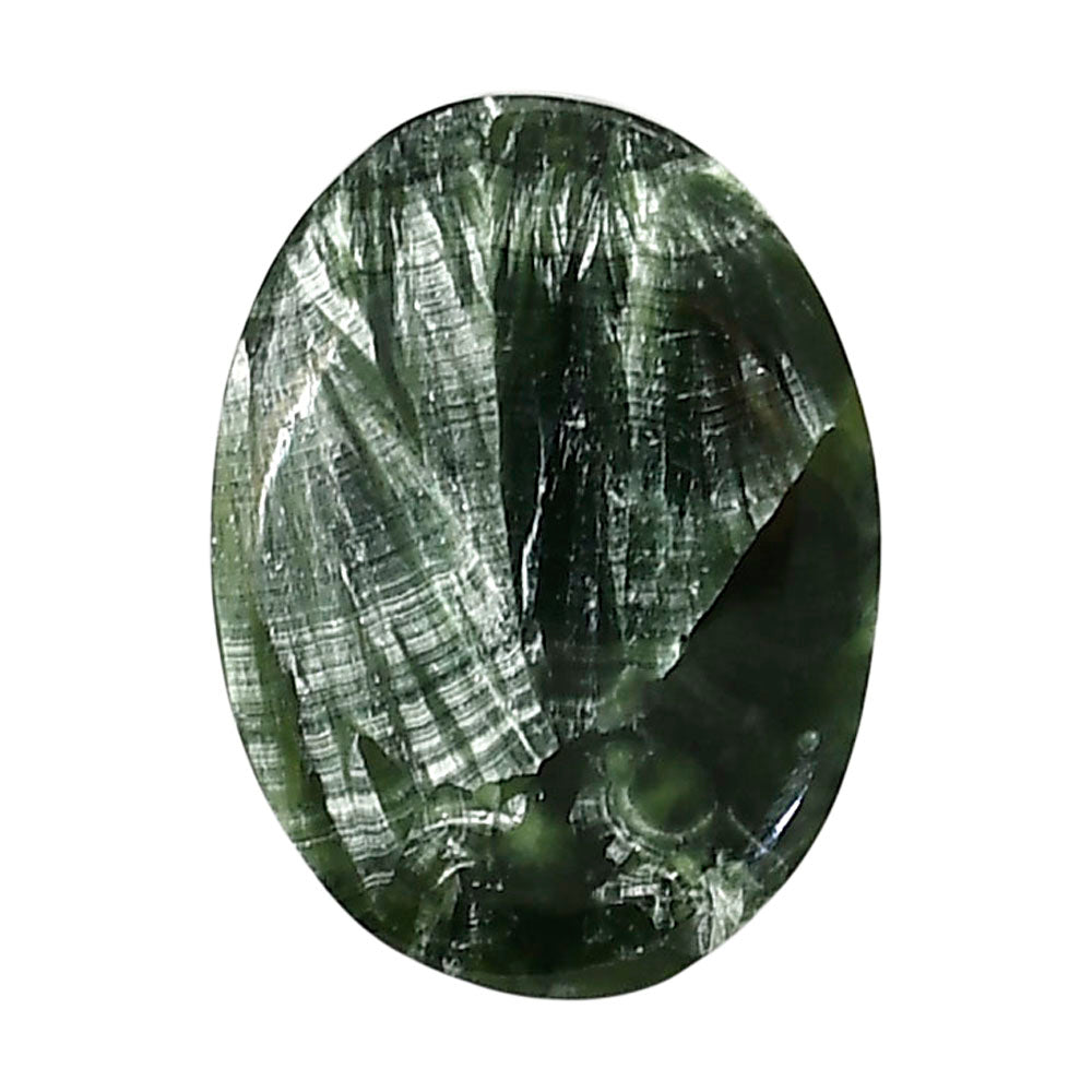 Russian Seraphinite 20.7x28.7x6 mm Oval Shape Polished Gemstone LS35-05150