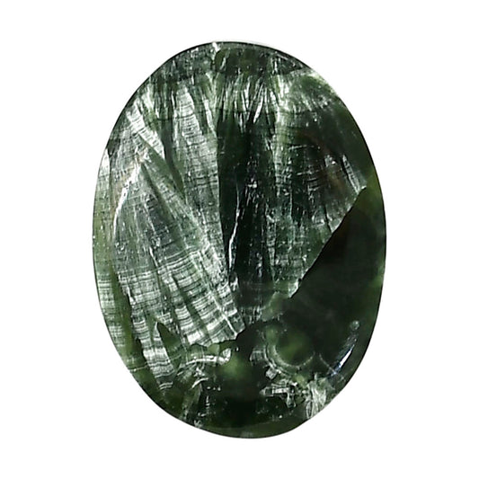 Russian Seraphinite 20.7x28.7x6 mm Oval Shape Polished Gemstone LS35-05150