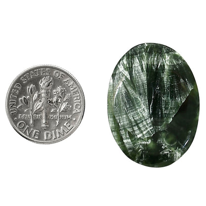 Russian Seraphinite 20.7x28.7x6 mm Oval Shape Polished Gemstone LS35-05150