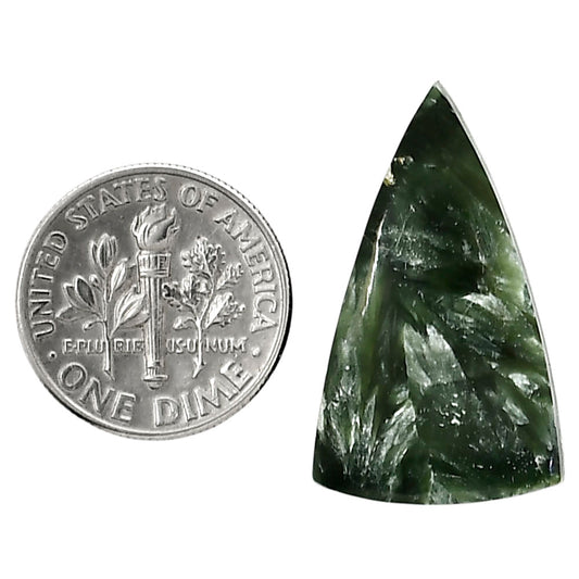 Russian Seraphinite 16.2x27.3x5 mm Fancy Shape Polished Gemstone LS35-05156