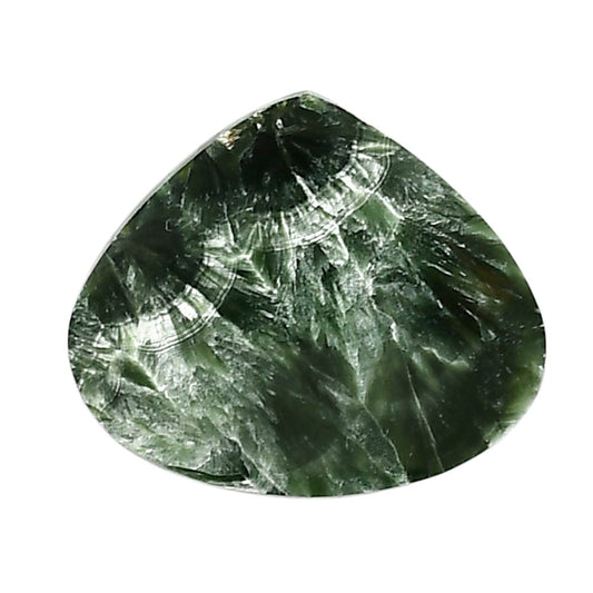 Russian Seraphinite 24.2x28.45x4.5 mm Heart Shape Polished Gemstone LS35-05158