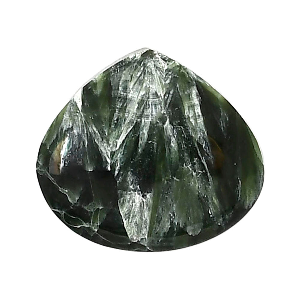 Russian Seraphinite 20.65x23x5.5 mm Heart Shape Polished Gemstone LS35-05159