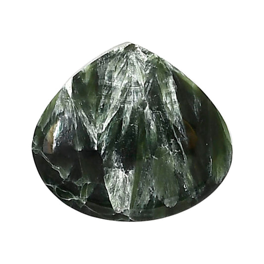 Russian Seraphinite 20.65x23x5.5 mm Heart Shape Polished Gemstone LS35-05159