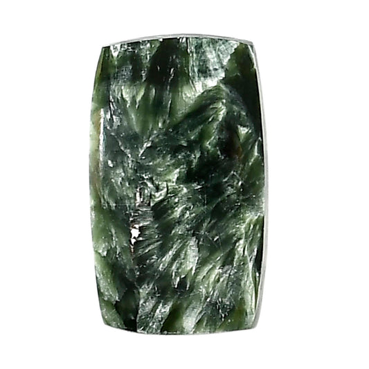 Russian Seraphinite 14.8x24.75x5 mm Baguette Shape Polished Gemstone LS35-05161