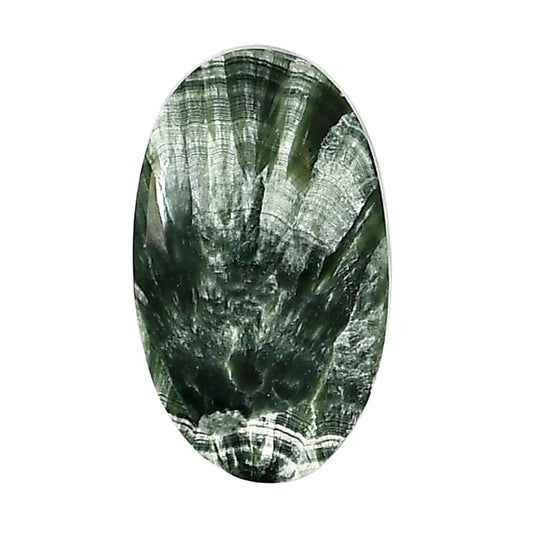 Russian Seraphinite 16x26.9x5 mm Oval Shape Polished Gemstone LS35-05162
