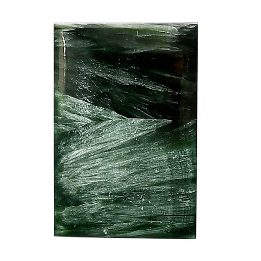 Russian Seraphinite 20.8x31.4x5 mm Baguette Shape Polished Gemstone LS35-05165