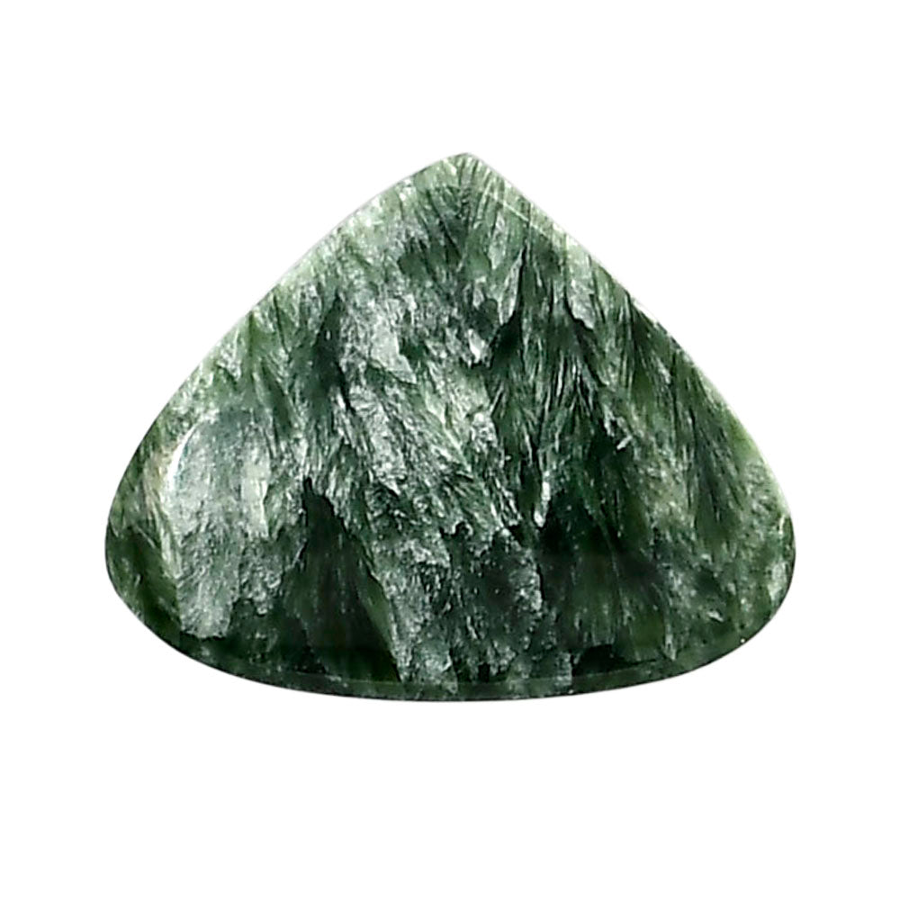 Russian Seraphinite 19.4x24.15x4.5 mm Heart Shape Polished Gemstone LS35-05166