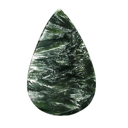 Russian Seraphinite 19x29.2x5.3 mm Pear Shape Polished Gemstone LS35-05167