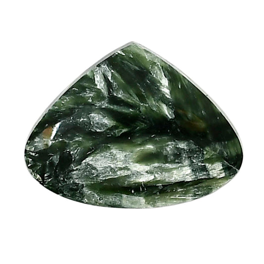Russian Seraphinite 20.2x26.5x5 mm Heart Shape Polished Gemstone LS35-05168