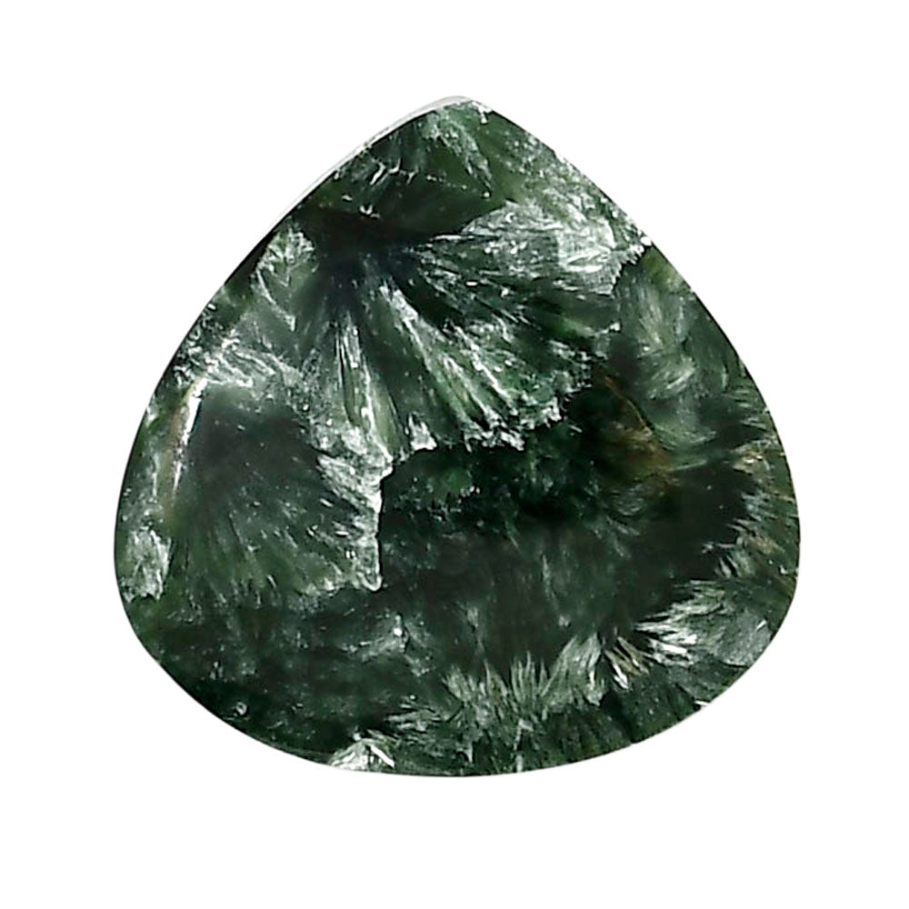 Russian Seraphinite 25.45x25.8x5.5 mm Heart Shape Polished Gemstone LS35-05169