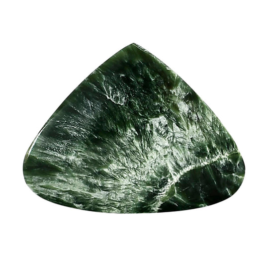 Russian Seraphinite 29.4x38.3x5 mm Heart Shape Polished Gemstone LS35-05172