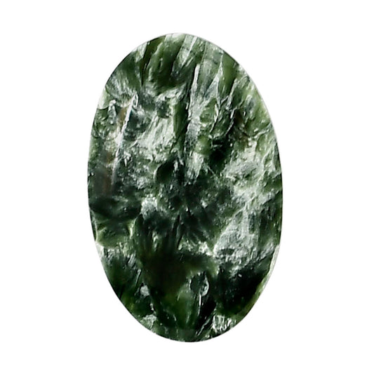 Russian Seraphinite 17.3x27x5.4 mm Oval Shape Polished Gemstone LS35-05173