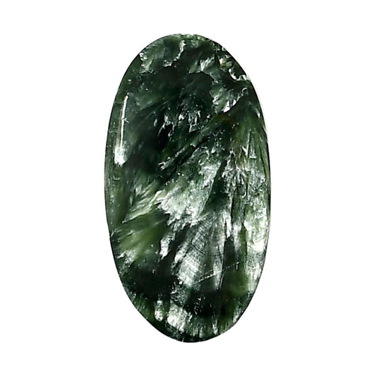 Russian Seraphinite 15.3x28.1x5 mm Oval Shape Polished Gemstone LS35-05174