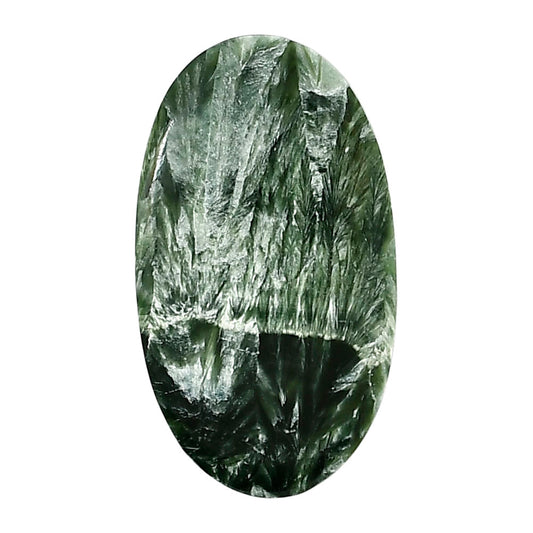 Russian Seraphinite 20.2x35.65x5.5 mm Oval Shape Polished Gemstone LS35-05177