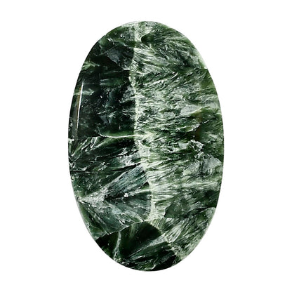 Russian Seraphinite 26.5x42.3x5.5 mm Oval Shape Polished Gemstone LS35-05183
