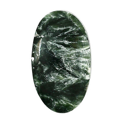 Russian Seraphinite 18x30.6x5.5 mm Oval Shape Polished Gemstone LS35-05187