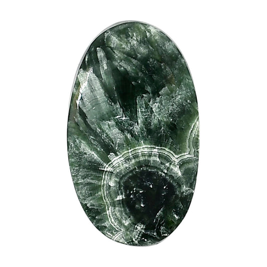 Russian Seraphinite 18.5x31.4x5 mm Oval Shape Polished Gemstone LS35-05190