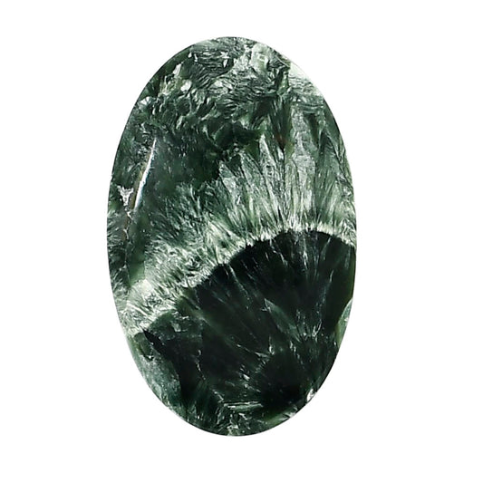 Russian Seraphinite 20.2x32.2x5.5 mm Oval Shape Polished Gemstone LS35-05191