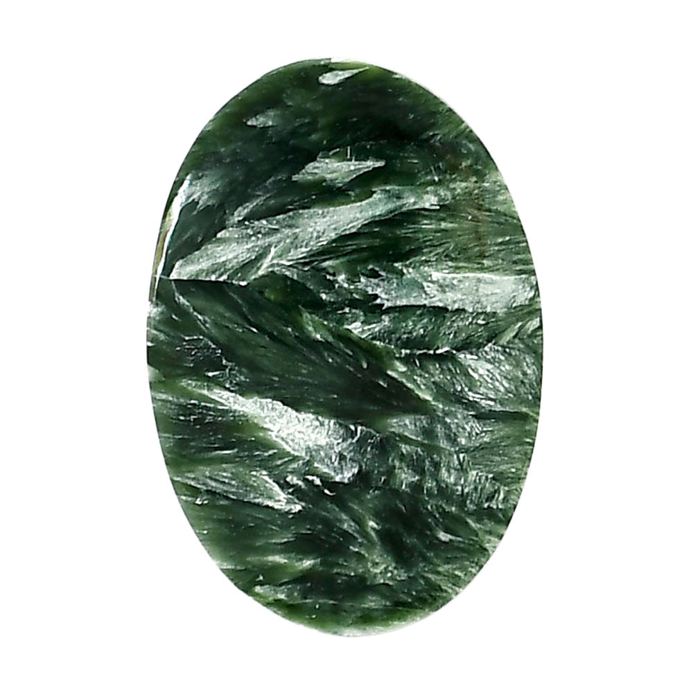 Russian Seraphinite 21.5x31.65x5 mm Oval Shape Polished Gemstone LS35-05195