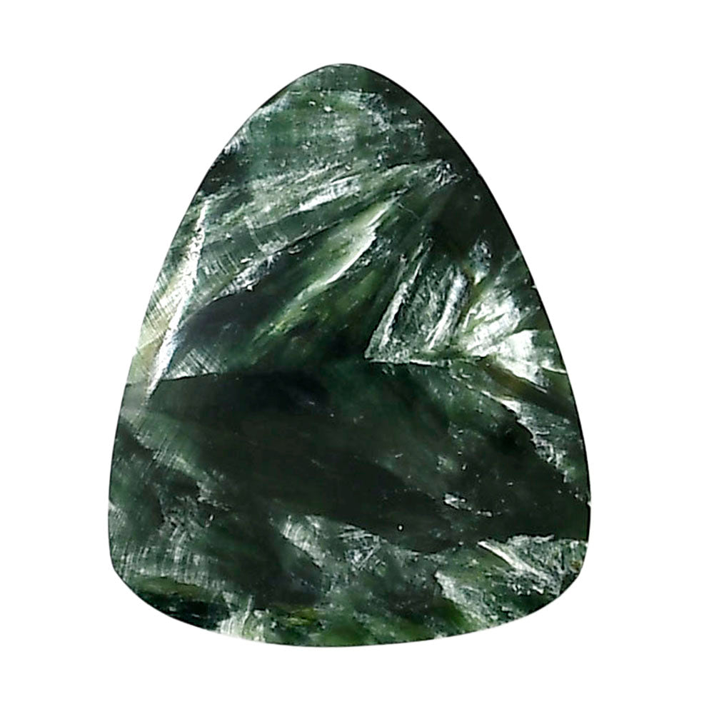 Russian Seraphinite 22.6x27.25x4 mm Fancy Shape Polished Gemstone LS35-05196
