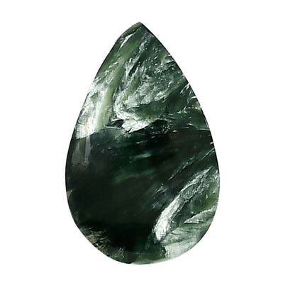 Russian Seraphinite 16.4x25.9x6 mm Pear Shape Polished Gemstone LS35-05197