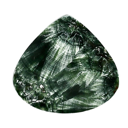 Russian Seraphinite 29.25x31.8x4.2 mm Heart Shape Polished Gemstone LS35-05199