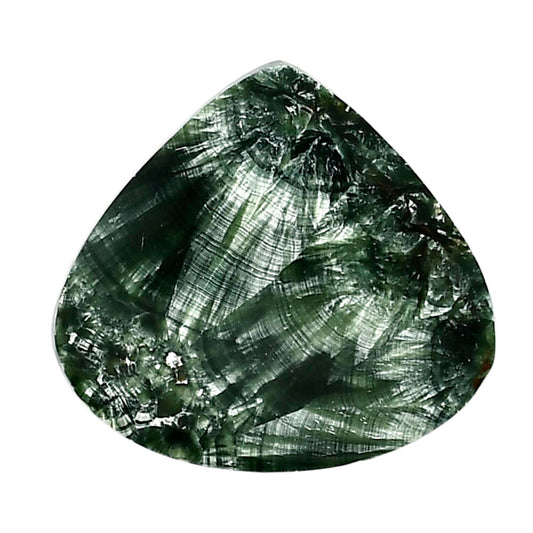 Russian Seraphinite 29.25x31.8x4.2 mm Heart Shape Polished Gemstone LS35-05199