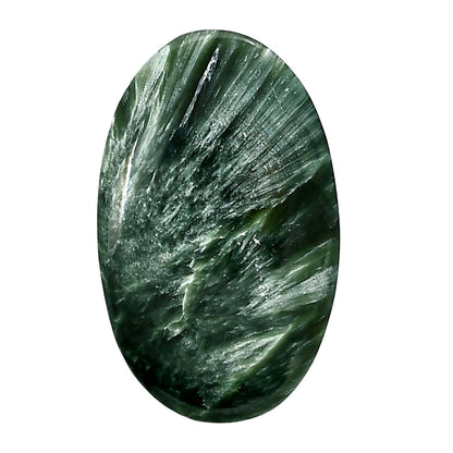 Russian Seraphinite 23.7x38.3x6.2 mm Oval Shape Polished Gemstone LS35-05201