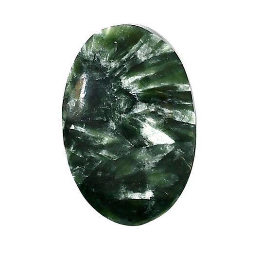 Russian Seraphinite 19.2x28.5x5 mm Oval Shape Polished Gemstone LS35-05202