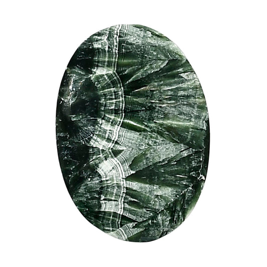 Russian Seraphinite 20.55x29x5.6 mm Oval Shape Polished Gemstone LS35-05205