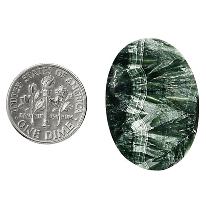 Russian Seraphinite 20.55x29x5.6 mm Oval Shape Polished Gemstone LS35-05205