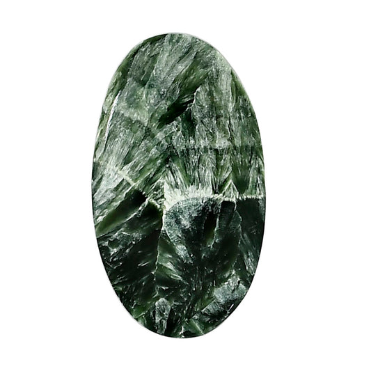 Russian Seraphinite 20x34.4x5 mm Oval Shape Polished Gemstone LS35-05208