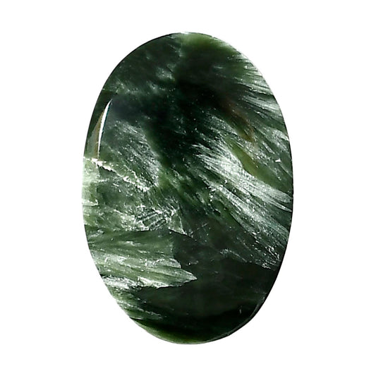 Russian Seraphinite 21.2x31.2x5.7 mm Oval Shape Polished Gemstone LS35-05209