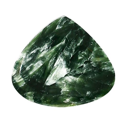 Russian Seraphinite 24.55x27.55x5 mm Heart Shape Polished Gemstone LS35-05210