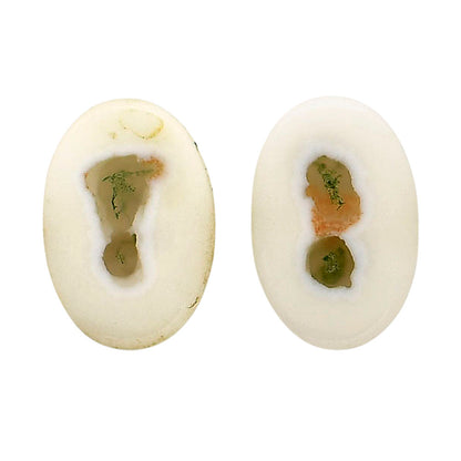 Horse Canyon Moss Agate Pair 11.5x17x4 mm Oval Shape Polished Gemstone LS36-04487