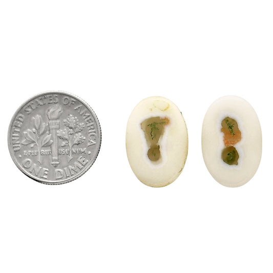 Horse Canyon Moss Agate Pair 11.5x17x4 mm Oval Shape Polished Gemstone LS36-04487