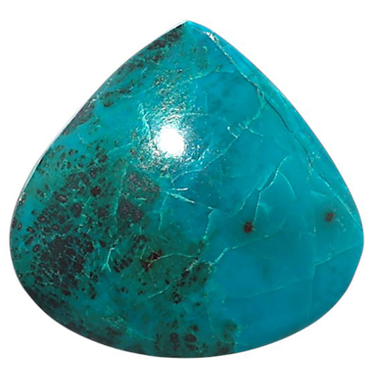 Azurite Chrysocolla 22.4x23.3x5 mm Heart Shape Polished Gemstone LS37-08562