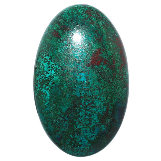 Azurite Chrysocolla 24.15x38.45x6 mm Oval Shape Polished Gemstone LS37-08564
