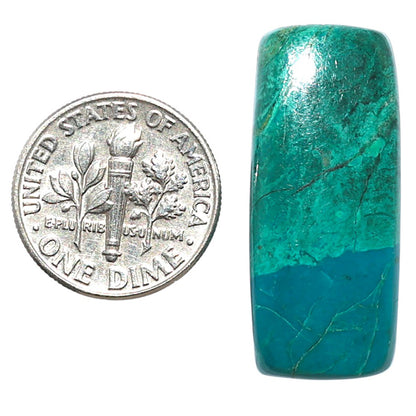 Azurite Chrysocolla 13x30.4x4.6 mm Baguette Shape Polished Gemstone LS37-08565