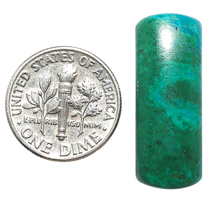 Azurite Chrysocolla 10.4x27.1x5 mm Baguette Shape Polished Gemstone LS37-08566