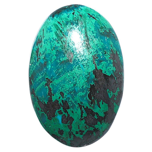 Azurite Chrysocolla 20.3x30.3x6 mm Oval Shape Polished Gemstone LS37-08567