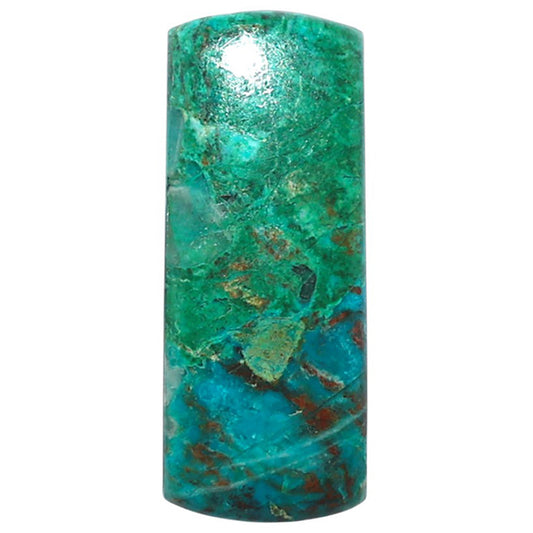 Azurite Chrysocolla 11.2x28.2x4.7 mm Baguette Shape Polished Gemstone LS37-08568