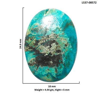 Azurite Chrysocolla 18x24.8x5 mm Oval Shape Polished Gemstone LS37-08572